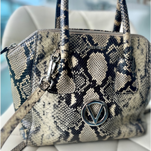 Valentino Handbag - Authentic Designer Purse - Python Bravia Tote Crossbody - Picture 15 of 16